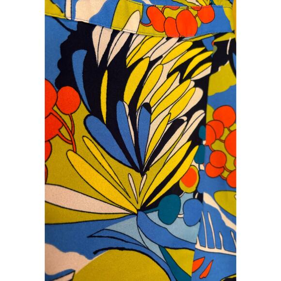 Women's J.Crew Tropical Print Faux Wrap Mini Dress, Size 2, EUC - Picture 4 of 4